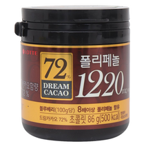 롯데제과 드림 카카오 초콜릿 72%, 1개, 86g