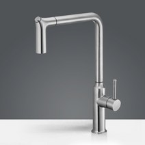 [당일출고] SUS304 스테인레스 고급 주방수전 슈티에싱크 크레샬st 사각싱크볼 수전, 거위목수전(1100SS)