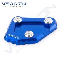 BMW F 850 GS 2018- F850GS 어드벤처 2019 2020 CNC 킥 스탠드 사이드 확장 패드 플레이트 850GS F850 Adv. 오토바이, 블루