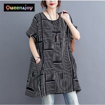 퀸앤조이 미녀77 스트라이프 포켓 반팔 린넨셔츠***판매자 SSK무역***
