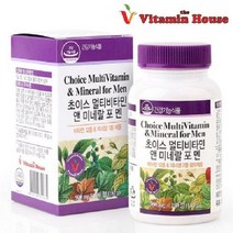 비타민하우스 초이스멀티비타민앤미네랄 포멘900mgx180정(3개월분) 비타민과미네랄을한번에 남성건강위한필수, 1개, 180정