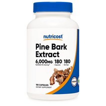 Nutricost Pine Bark Extract 파인 바크 추출물 6000mg 180정