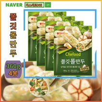 롯데 쉐푸드 쫄깃롤만두, 360g, 4봉