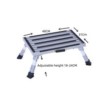 캠핑카 작업대 사다리 계단 트레일러 스텝rv 플랫폼 스텝 스툴 조정 가능한 높이 39, 모델