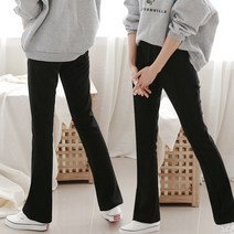 여성 라인 나팔 팬츠 핀턱 밴딩 부츠컷 요가바지
