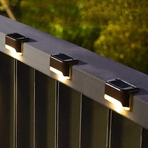 XIZIDA LED 태양광 계단등 방수 태양광 정원등 16개, 흰색