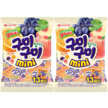 롯데 젤리셔스 구미구미 mini 195g(13봉입) x 2개, 1세트