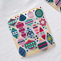 바보사랑 크리스마스 장식 씰스티커.미야문구샵