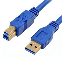 맘보케이블 USB3.0 AB 케이블 iptime 허브 도킹스테이션 DAC DELL모니터 허브 연결잭 업스트림, 5m, 1개