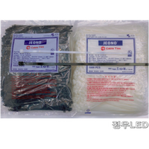 전오 케이블타이 270MM 전선정리 포장정리 포장끈 작업현장 전자공장 조립 전기공사 국산제품, 흑색(500개)
