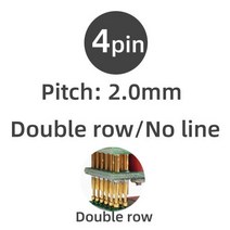 2.0mm 테스트 연소 고정 장치 스탠드 PCB 클립 포고 핀 디버그 다운로드 프로그램 굽기 간격 4 4x2 행 8, 03 4pinx2row, 한개옵션1
