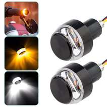오토바이 모터싸이클 핸들바 튜닝 안전 깜빡이 LED, 바이크 핸들 LED