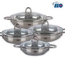 ELO 스텐레스 전골냄비 20-28cm 스텐전골 인덕션냄비 삼중바닥 조림냄비 국냄비, 선택03-ELO스텐전골(24cm)