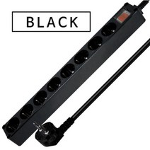 서버탭 과부하차단 스위치 8구 멀티탭 5M 블랙 16A 2800W HM-16-85 전선형, 선택없음, 선택없음