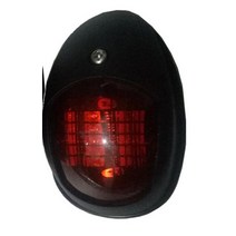 선박용 램프 라이트 12V 범용 Abs Led 네비게이션 신호 경고 해양 보트 요트 트럭 트레일러 밴, [02] black red