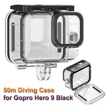 Gopro Hero 9 용 다이빙 방수 케이스 하우징 액세서리 블랙 액션 카메라 수중 5, Transparent