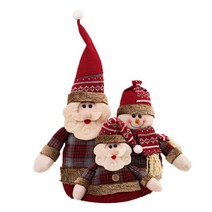 L/S 산타 클로스 인형을위한 산타 클로스 크리스마스 홈 엘크 크리스마스 장식품 크리스마스 나무 장식 선물을위한 메리 크리스마스 장식, L