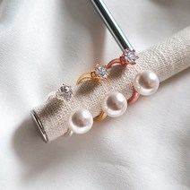 진주앤큐빅은반지 쥬얼리 여성 여자친구 92.5실버 진주 반지 선물 추천 쇼핑몰