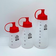 모던 프리미엄 소스통 케찹 마요네즈 데리야끼 드레싱 샐러드 국산제품, 300ml (중)