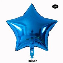 생일 풍선 레터링 3D 우주비행사 Foil Ballons 로켓 베이비샤워 생일 파티 꾸미기, 15 18inch blue