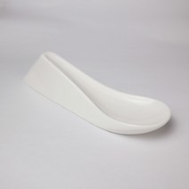 호텔 분자 요리 분위기 요리 식기 도자기 디저트 푸딩 접시 순백 도자기 숟가락 접시 캐비어 접시, 영국식 비탈 숟가락