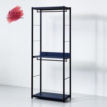 라일락1200철재드레스룸 행거2단, 딥블루