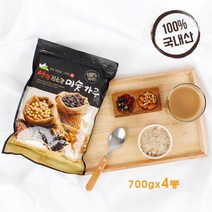 국내산 쌀눈 앤 검은콩 미숫가루 700gx4봉 고소한 곡물 곡류 선식 든든한 식사대용 한끼식사 간편 온가족 영양식 쉐이크 추천