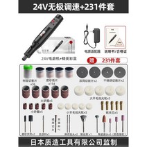 미니 그라인더 소형 핸드 연마기 일본 세트 조각기 센딩기 휴대용 드릴, 2. 2. 플러그인 24V 무극+231개