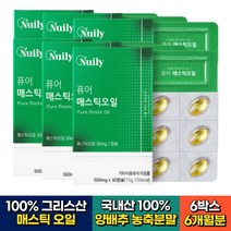 식약처인증 스페인산 올리브오일 그리스산 매스틱오일 6박스(6개월분) 양배추농축 분말 나이아신 베타카로틴 라이신 식이섬유 중년 어르신 시니어 노인 실버 40대 50대 60대, 6개