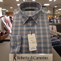 로베르따디까메리노셔츠 뉴코아창원 선착순한정특가!!남성 #구김없고 고급진 일자형 일반핏 긴소매 울체크남방