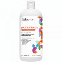 핏팩터 MCT & CLA 오일 중량 관리 및 에너지 생산 지원 32 F. Oz