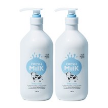 플로르드망 프레시밀크 우유 바디로션 1000ml 베이비파우더향, 2개