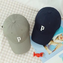 심플P볼캡 남녀공용 모자