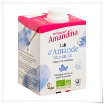 PERLAMANDE Amandina without sugar 펄라망드 무설탕 아만디나 아몬드 우유 500ml 4개