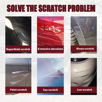 Chassis & Tire Care1Set Car Scratch Remover Wax Lightweight Long Lasting Protection No Damage for Ve, 한개옵션0