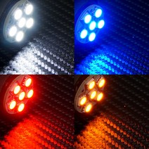3칩 시그널 6발 12V-24V 전구1개 자동차튜브 전구타입 플렉시블 5050 자동차튜닝 공구장비