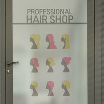 바보사랑 cm660 헤어인포그래픽 유리문시트지.꾸밈(무료배송)