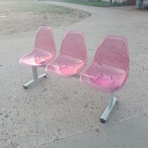 야구장 의자 플라스틱 연결 의자 수영장 대기실 관람, 3인 믹스
