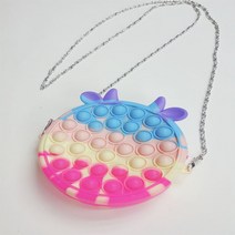 토마솔리 /신상품 파스텔 푸시팝 가방 크로스백 팝잇가방 마카롱컬러백 뿔모양가방 귀여운가방 파우치 동전지갑, 1개랜덤