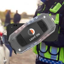 미니경광등 라이트온 경광등 + 손전등 + 방수 경찰청 납품 경찰관 소방관 교통경찰 모범운전자용 휴대용경광등, 상세페이지 참조, 상세페이지 참조