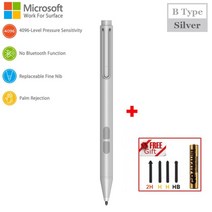 태블릿펜 stylus pen for microsoft surface pro 7 surface 노트북 go 2 book studio hp 터치펜, 1pc b 형, 협력사