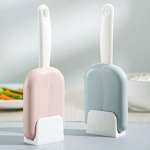 PKFARM 밥주걱 + 거치대 1세트 주방 밥주걱 꽂이 거치대 주걱보관함, 그레이