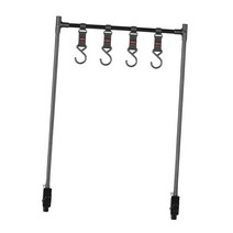 캠핑용 수납선반 수납 홀더 경량 탈부착 가능, 51cmx36cm, 알루미늄 합금, 검은색