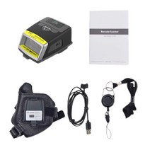 PS02 1D/2D IP65 블루투스 손가락 트리거 바코드 리더 QR 장갑 스캐너 링 웨어러블 안드로이드 IOS 지원, 03 2D charging  cable