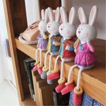 놀이방 유아용품점 선반장식 토끼인형4P 귀여운소품 롱다리인형 학원