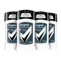 Degree Men UltraClear 발한 억제제 데오도란트 블랙 화이트 2개 72시간 땀 및 냄새 방지 MotionSense 기술이 적용된 남성용 2.7온스, [02] 2.70온스(4팩), [01] 바디 데오도란트