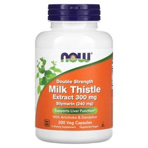 나우푸드 밀크시슬 300mg 200캡슐 아티초크 민들레뿌리, 1개, 기본