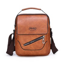 JEEP BULUO 남성용 방수 여행 가방 메신저 백 분할 가죽 숄더 백 인싸 데일리템