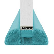 HADOR 양면 드래프트 스토퍼 소음 차단기 76.2~91.4cm(30~36인치) 문 바닥용 레이크 블루 트윈 삼각형 도어 드래프트 스토퍼 씰 갭 세탁기 세탁 가능한 공기 차단기