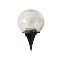 태양광 정원등 가로등 투광기 벽등 폴대 모음, 태양광 무드볼 12CM 연노랑빛